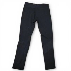 Elite Active Wear Women’s Black Mesh Panel Leggings Size Medium Athletic